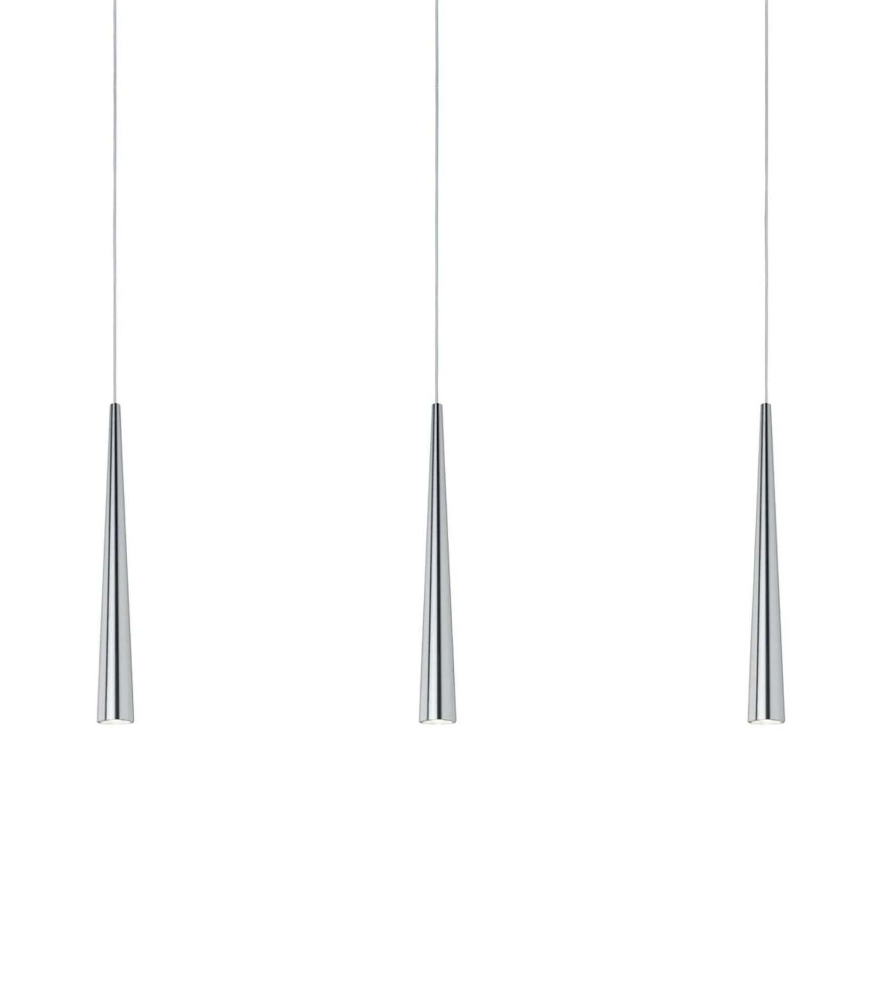 LED Pendelleuchte Gutta II 3-flammig Aluminium 0