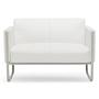 ARUBA 2-seater sofa faux leather white 0