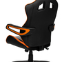 Game Pro Drehstuhl Kunstleder Schwarz Orange 3