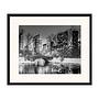 Gapstow Bridge in Winter Art Print with Frame Black and White 0