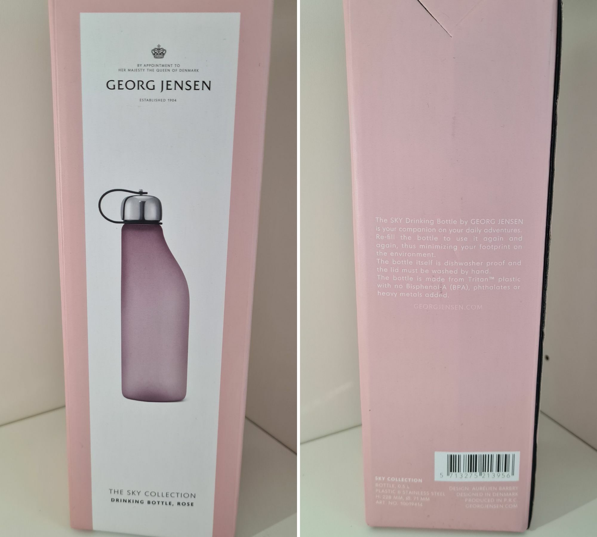 Sky Trinkflasche Kunststoff Edelstahl Rosa 1