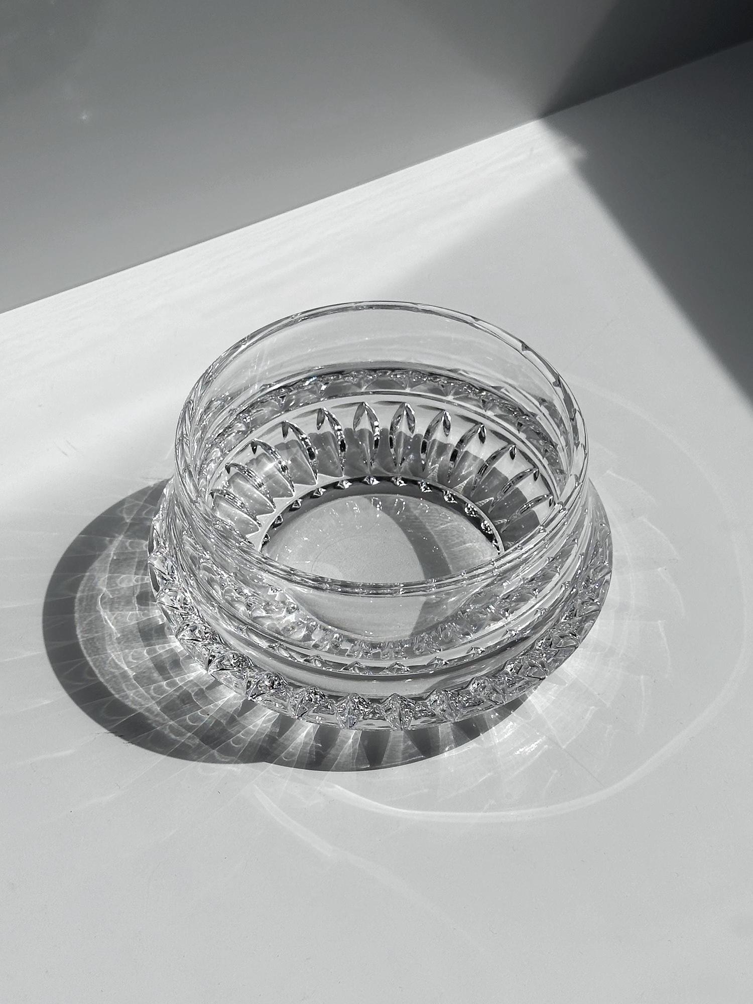 Vintage bowl crystal glass 1960s 1