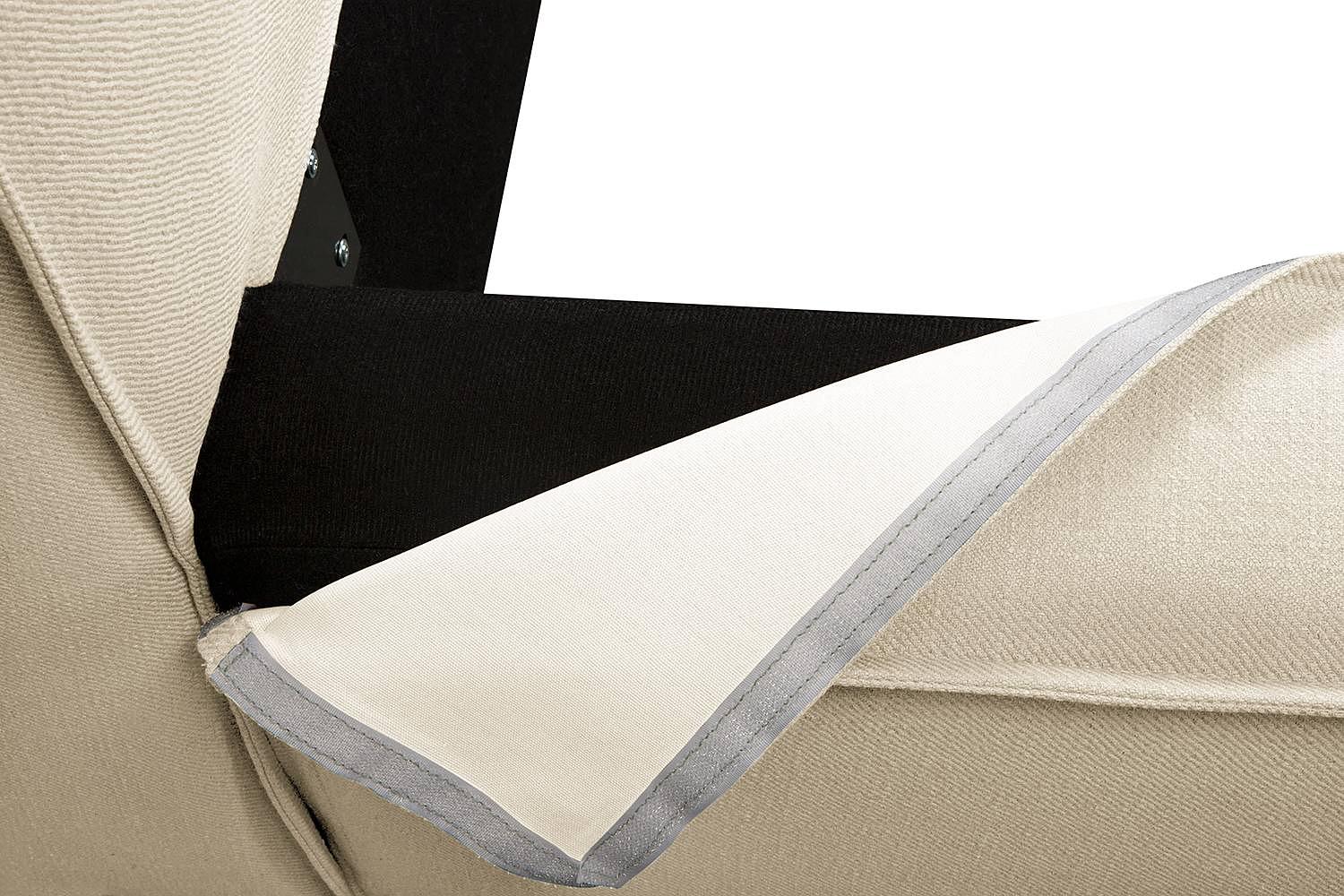 KINX replacement cover upholstered bed flatweave Desna cream 1