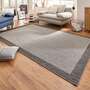 Kurzflorteppiche Textil Grau 120 x 170 cm 0