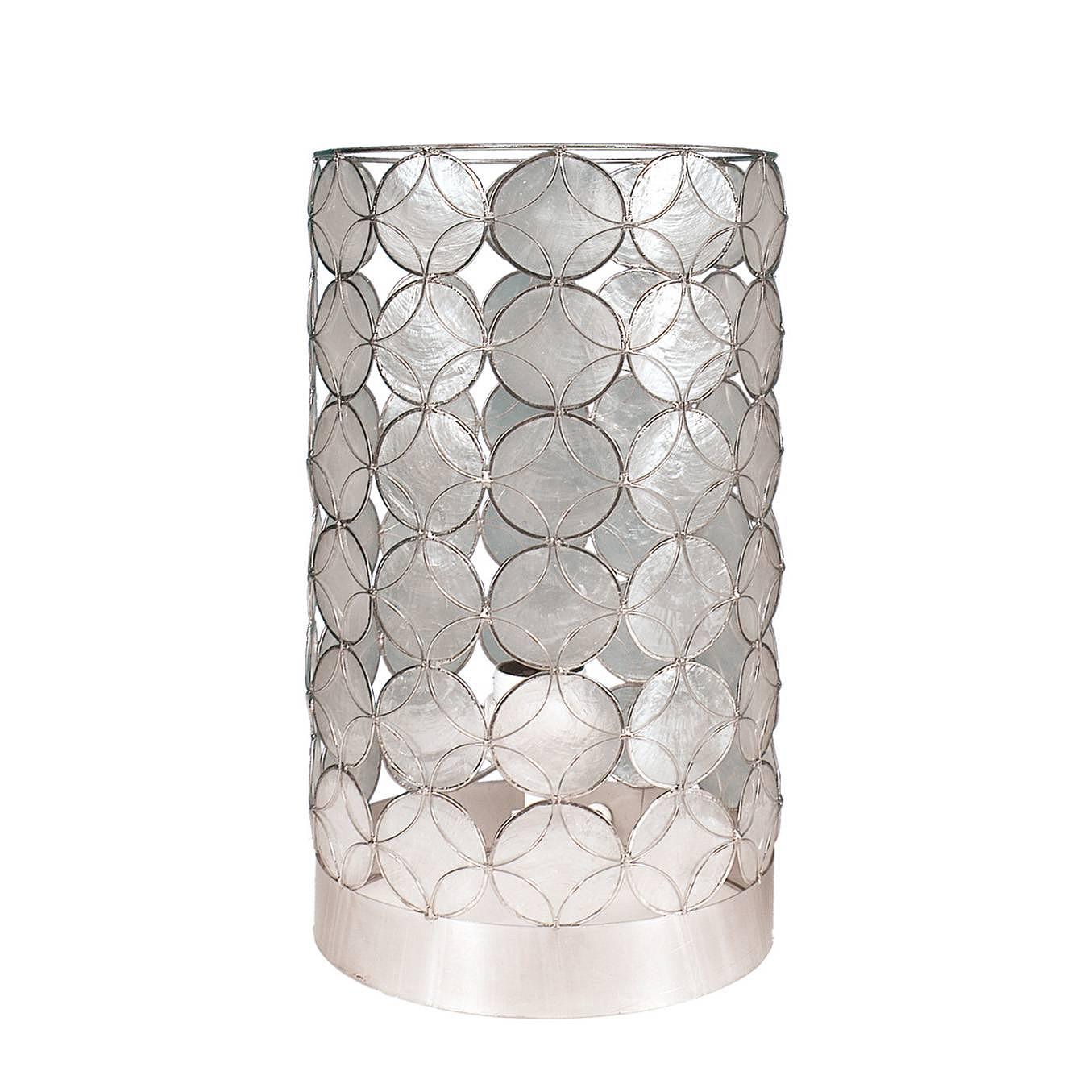 Mermaid Tischleuchte Metall Muschel Beige 0
