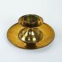 Brass candlestick with foot 1960s 4