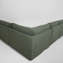 Trent Ecksofa Baumwolle-Leinenstoff Olivfarben 3