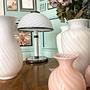 Vintage mushroom table lamp Murano glass 1980s 2