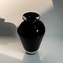 Vintage Vase Muranoglas Schwarz 1950er Jahre 2