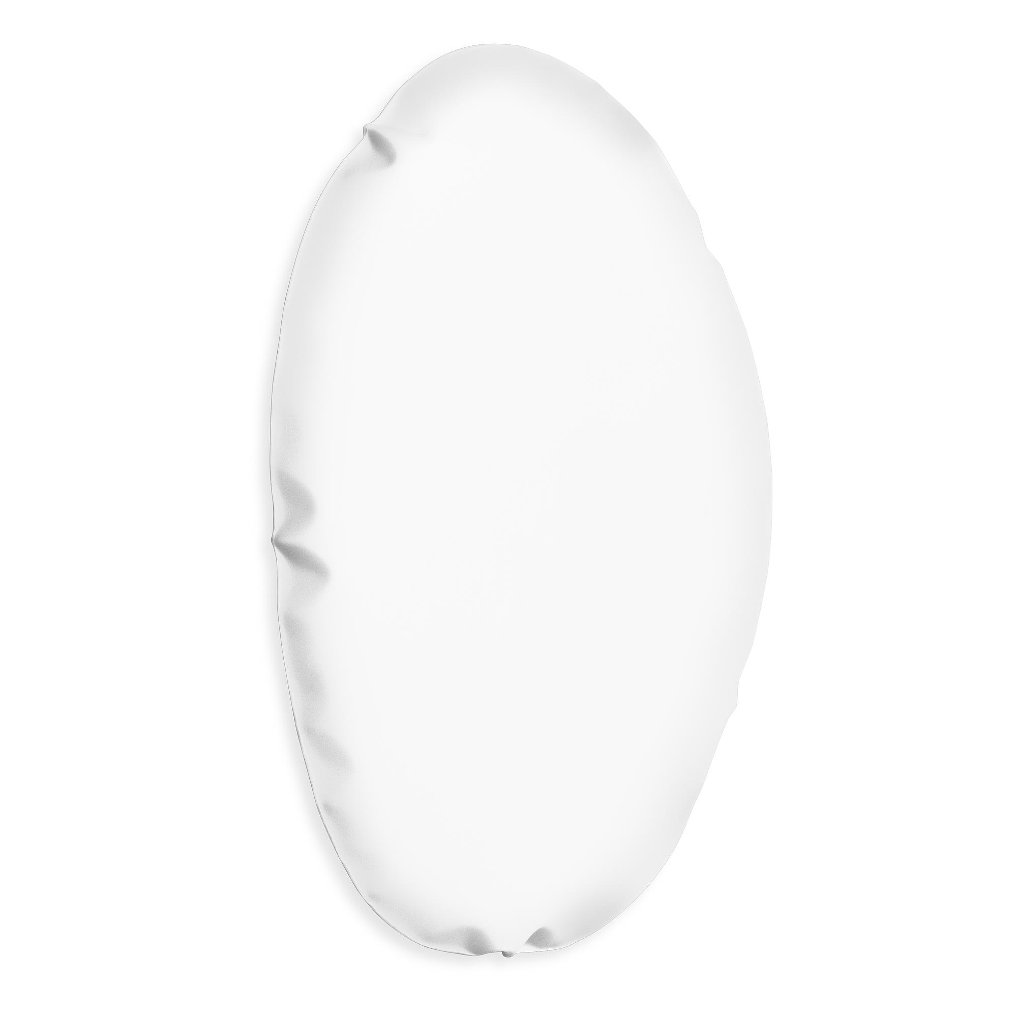 Table Mirror O5 Stainless Steel Candy White Matt 1