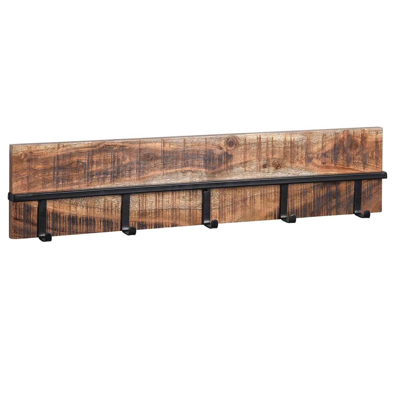 Garderobenleiste Le Russey II Massivholz Braun 0