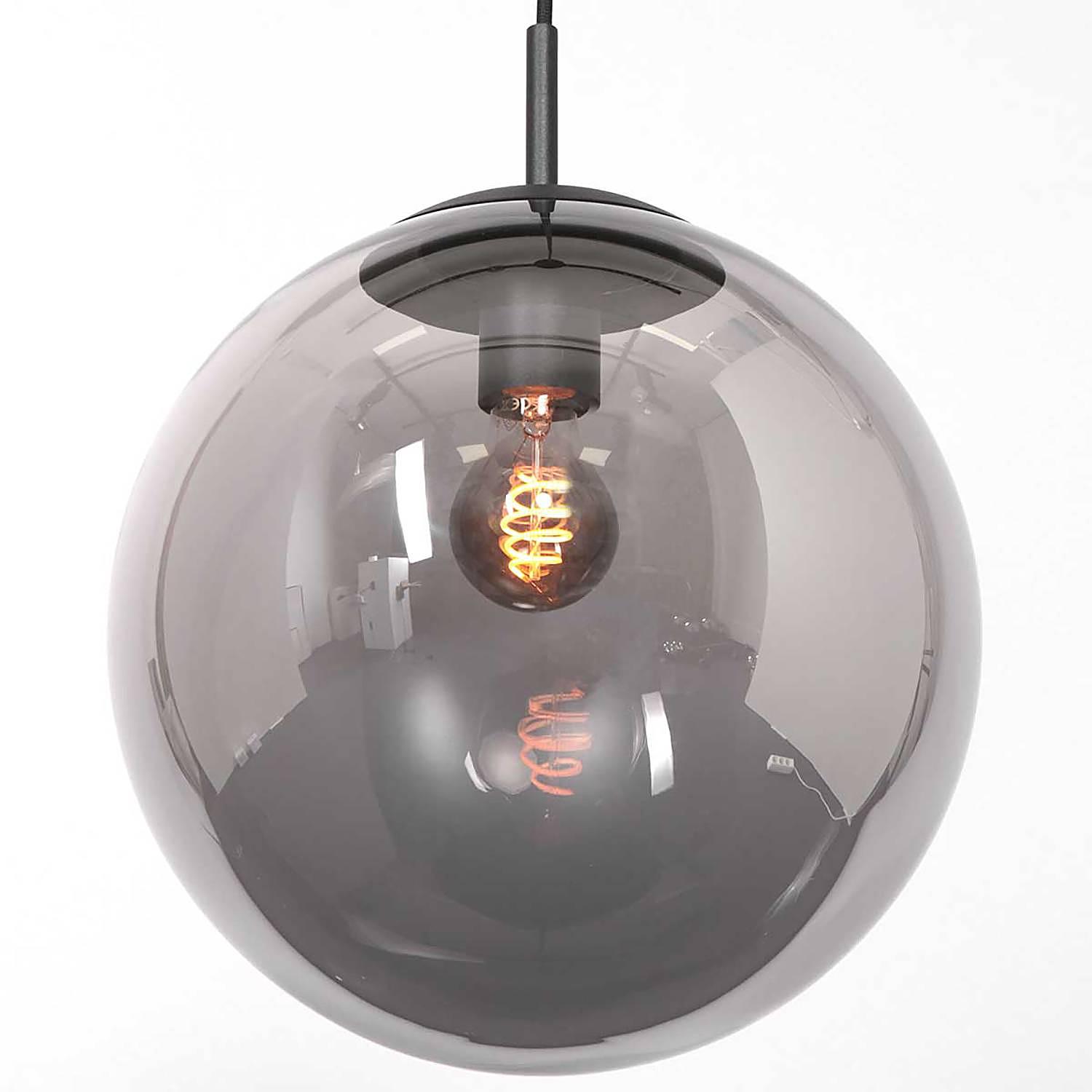 1-Flame Bollique Pendant Lamp Aluminum Black 3