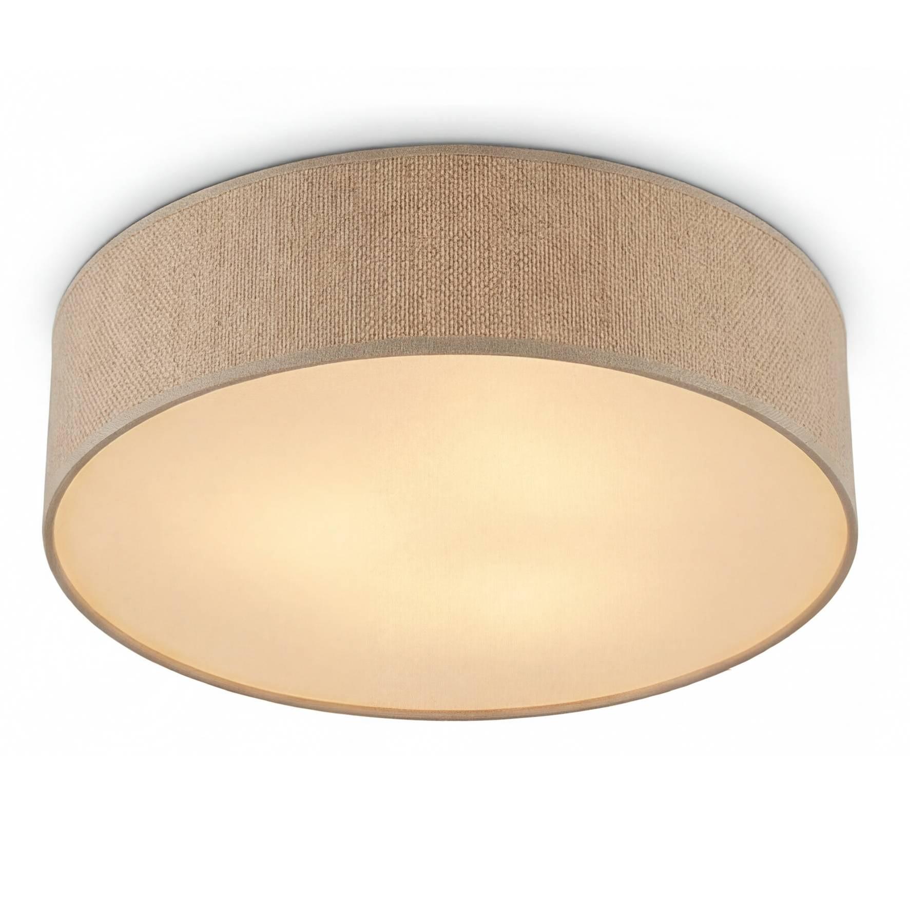 Aural Ceiling Light 1-bulb Linen Iron 0