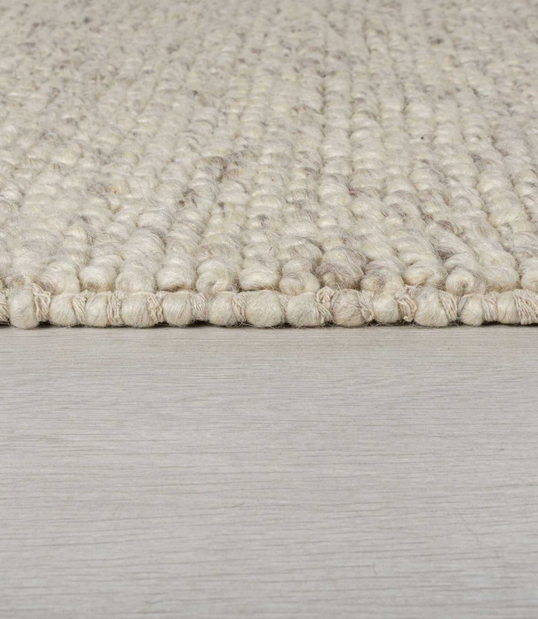 Wool blend rug Minerals Light grey 80 x 150 cm 2