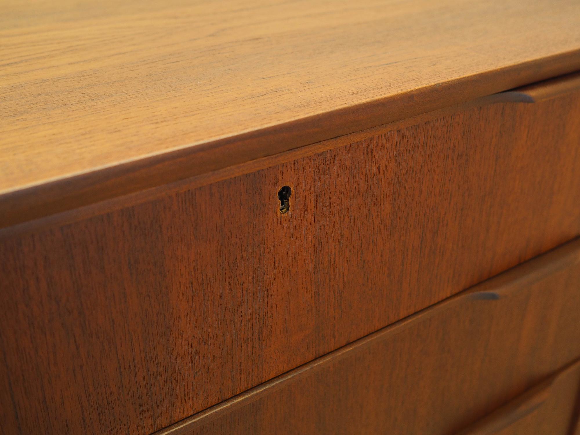Teak chest of drawers 1970s 9