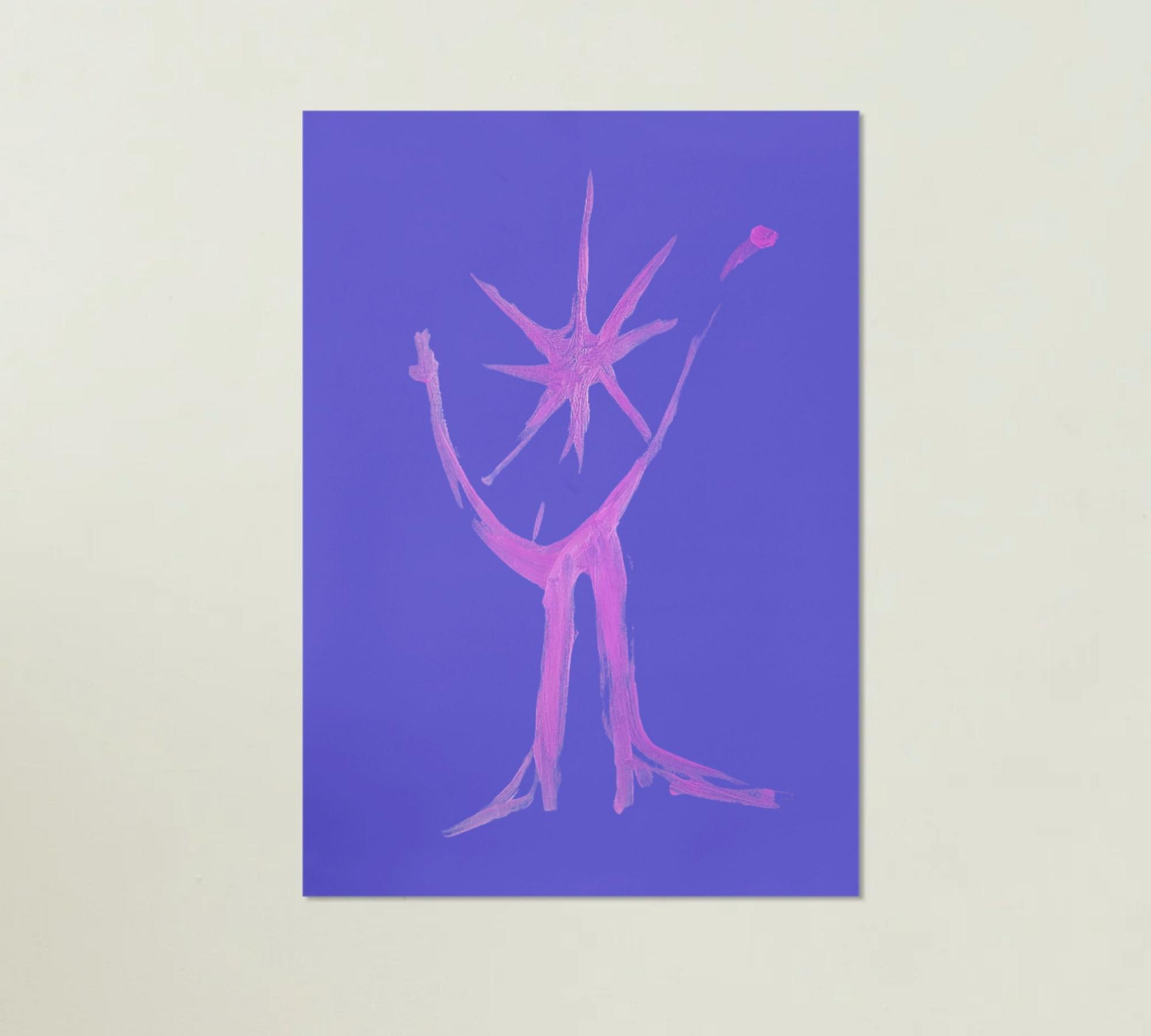 Amuleto Azzurro Art printMulticolor 1