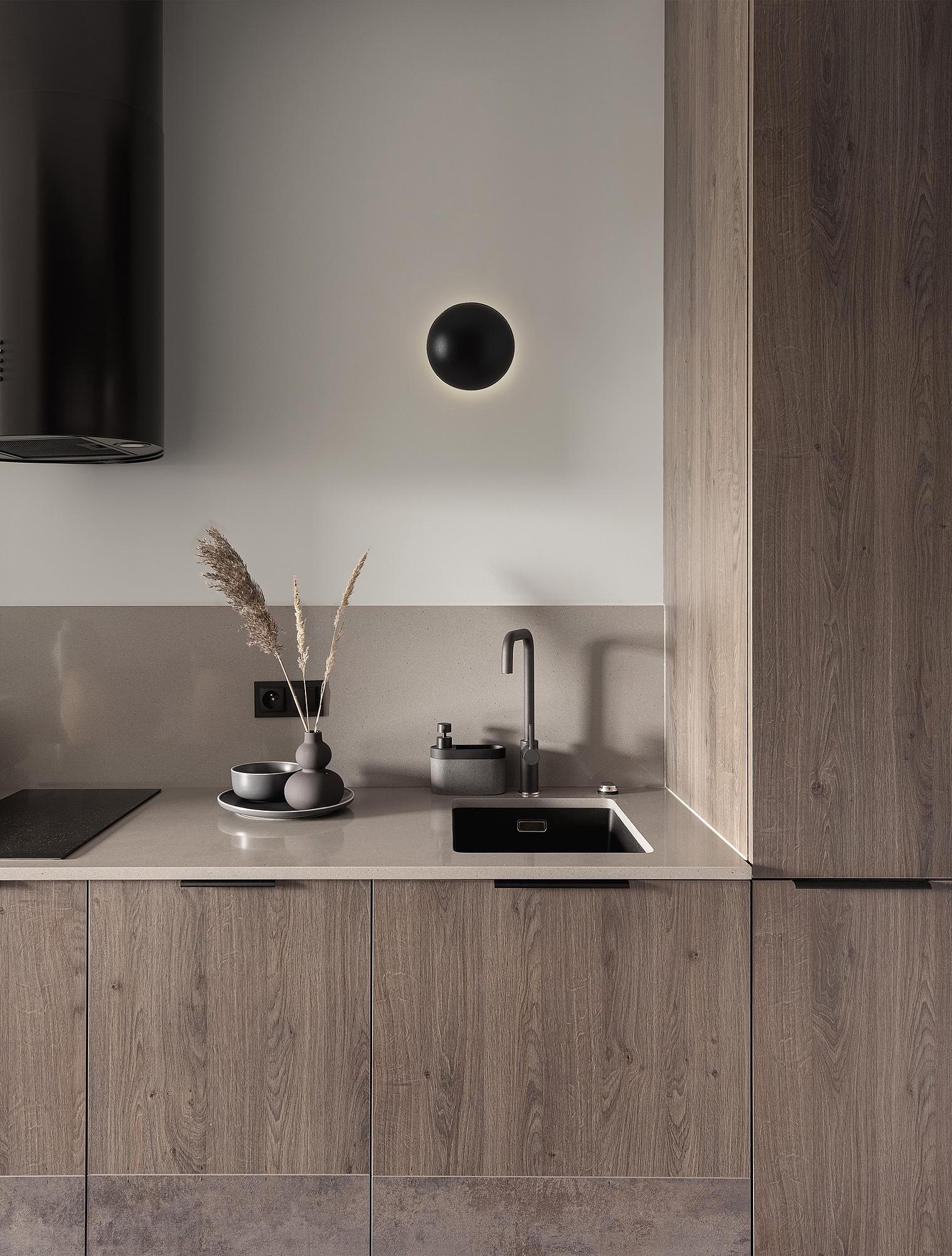 Iona Wall Lamp Aluminium Black 2