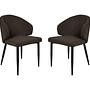 2x Yuna Esszimmerstuhl Espressobraun 0