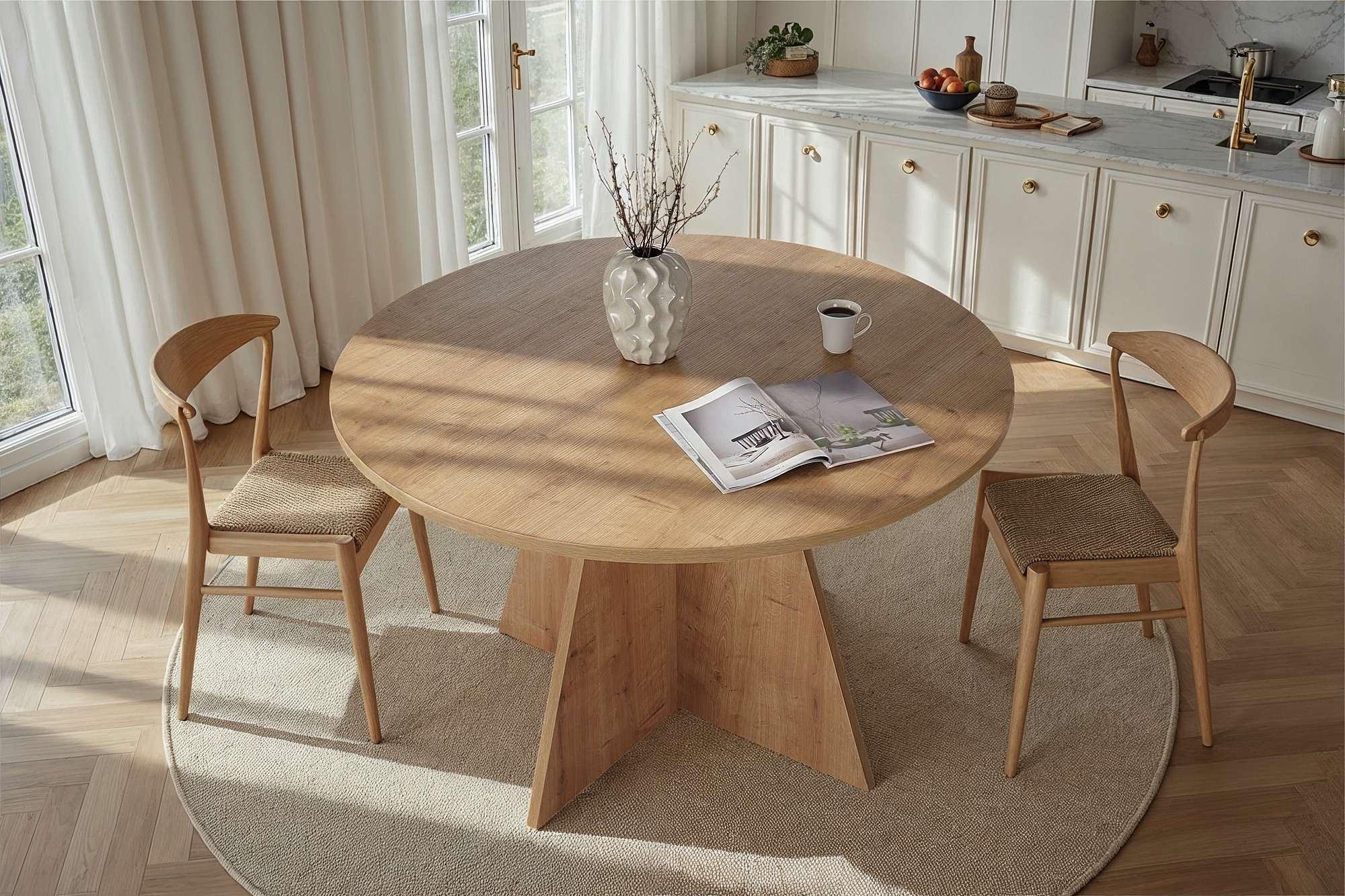 Virella Dining table Sapphire-oak Ø120 cm 2