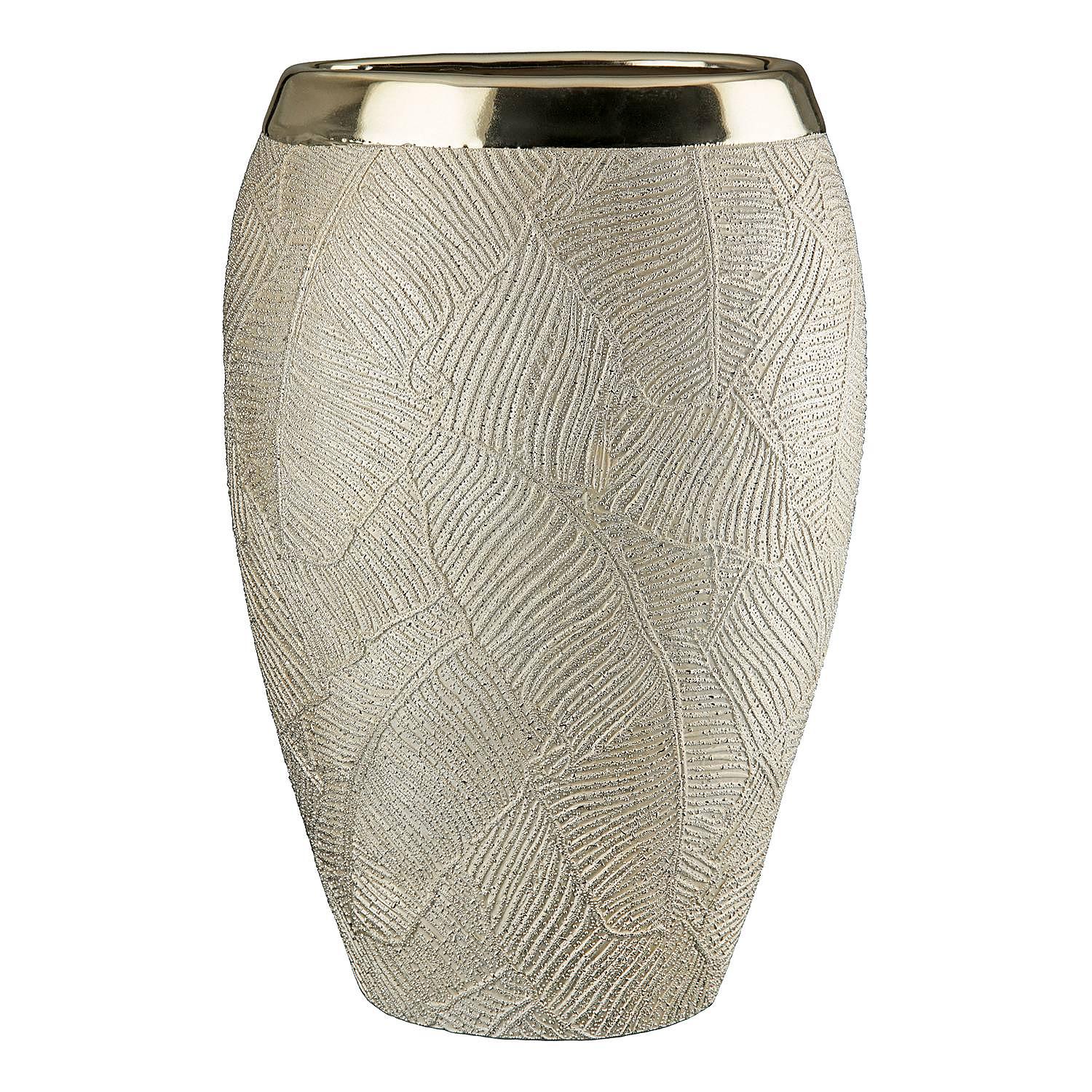 Cascade Vase Ceramic Champagne 0
