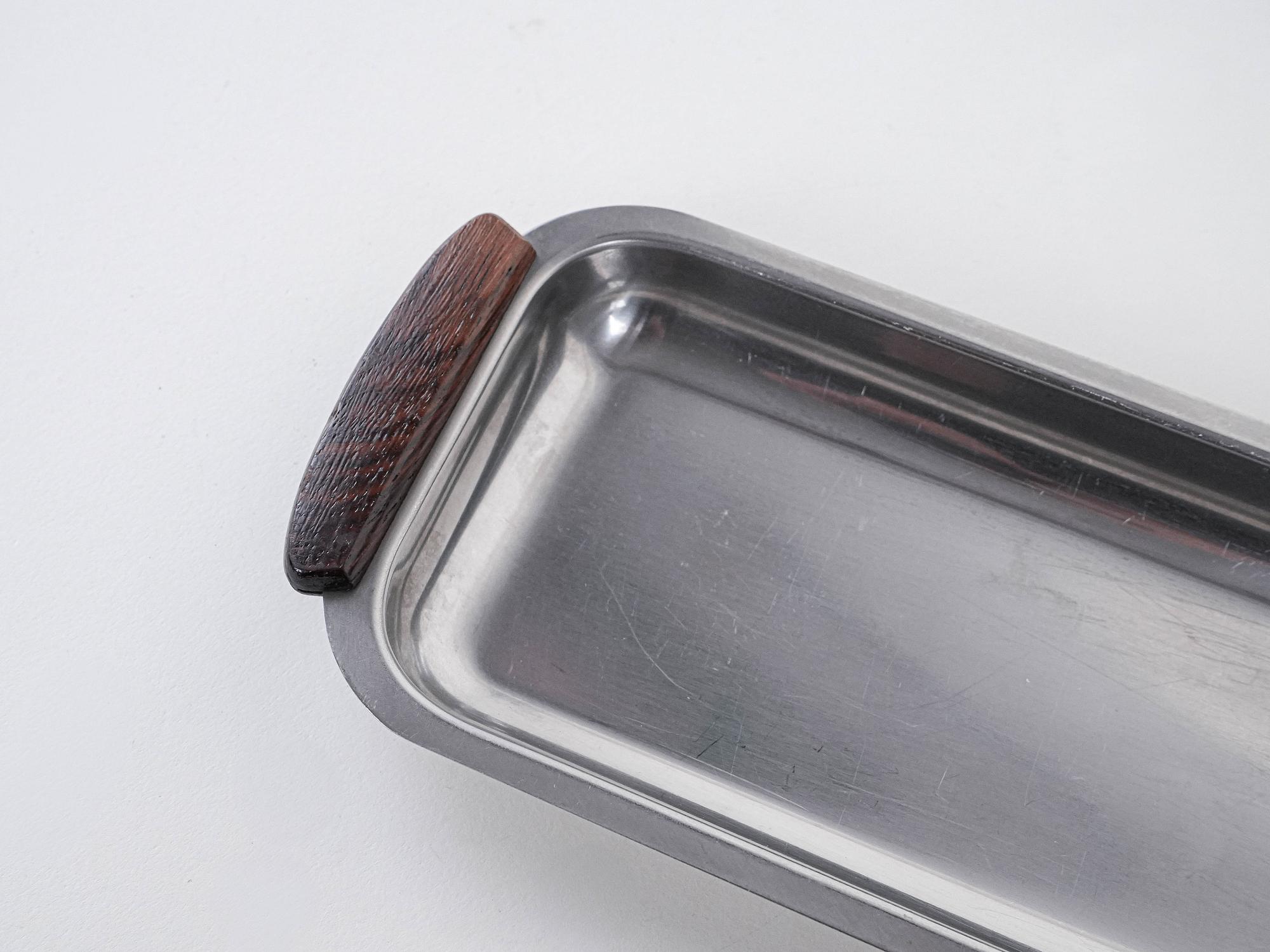 Stainless steel tray 1970s 4