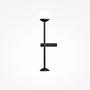 2-Light Touch Wall Lamp Metal Glass Black 1