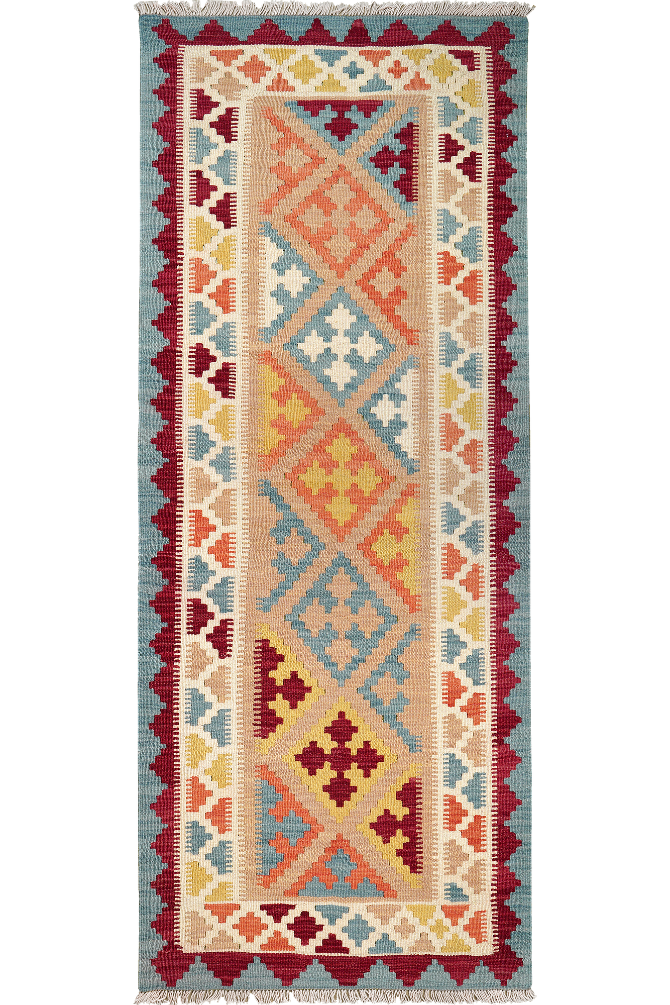 Kilim Gashgai Teppich Mehrfarbig 0