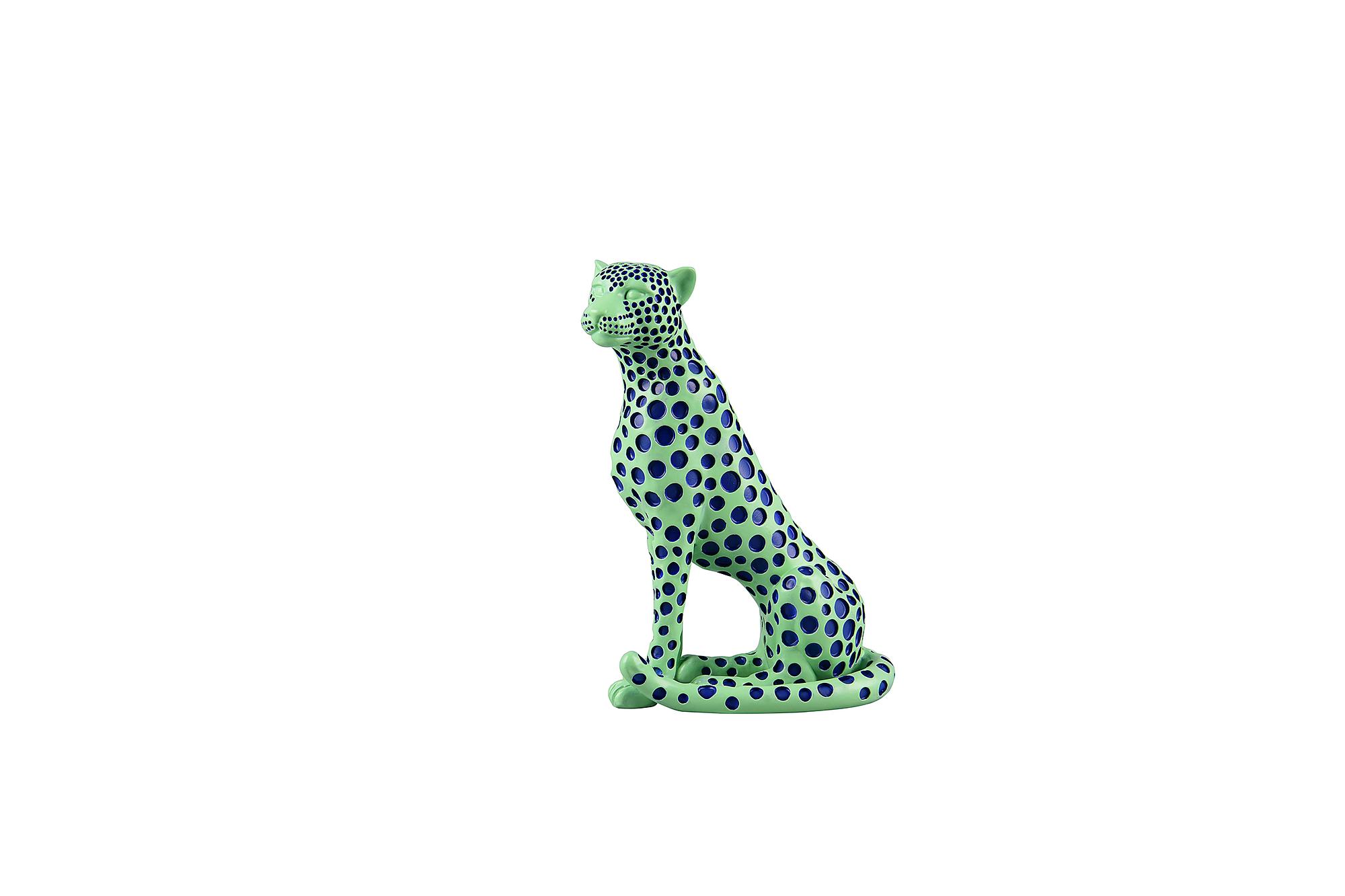 Skulptur Pantra Polyresin Grün 1