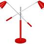 Modeste Tischlampe Metall Rouge 0