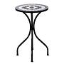 Side table PALAZZO iron ceramic light blue 0