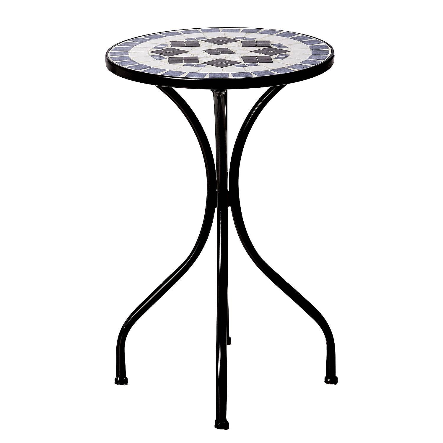 Side table PALAZZO iron ceramic light blue 0