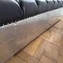 Chesterfield Sofa 3-Sitzer Leder Dunkelbraun 1