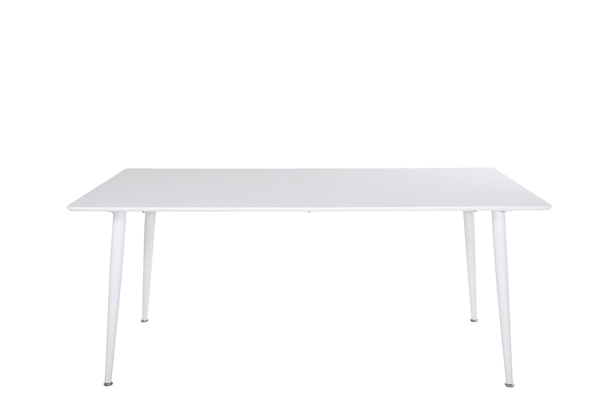 Polar Dining table MDF Metal White 90x180cm 2