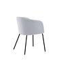 Berit Armlehnstuhl Samt Hellgrau Schwarz 8