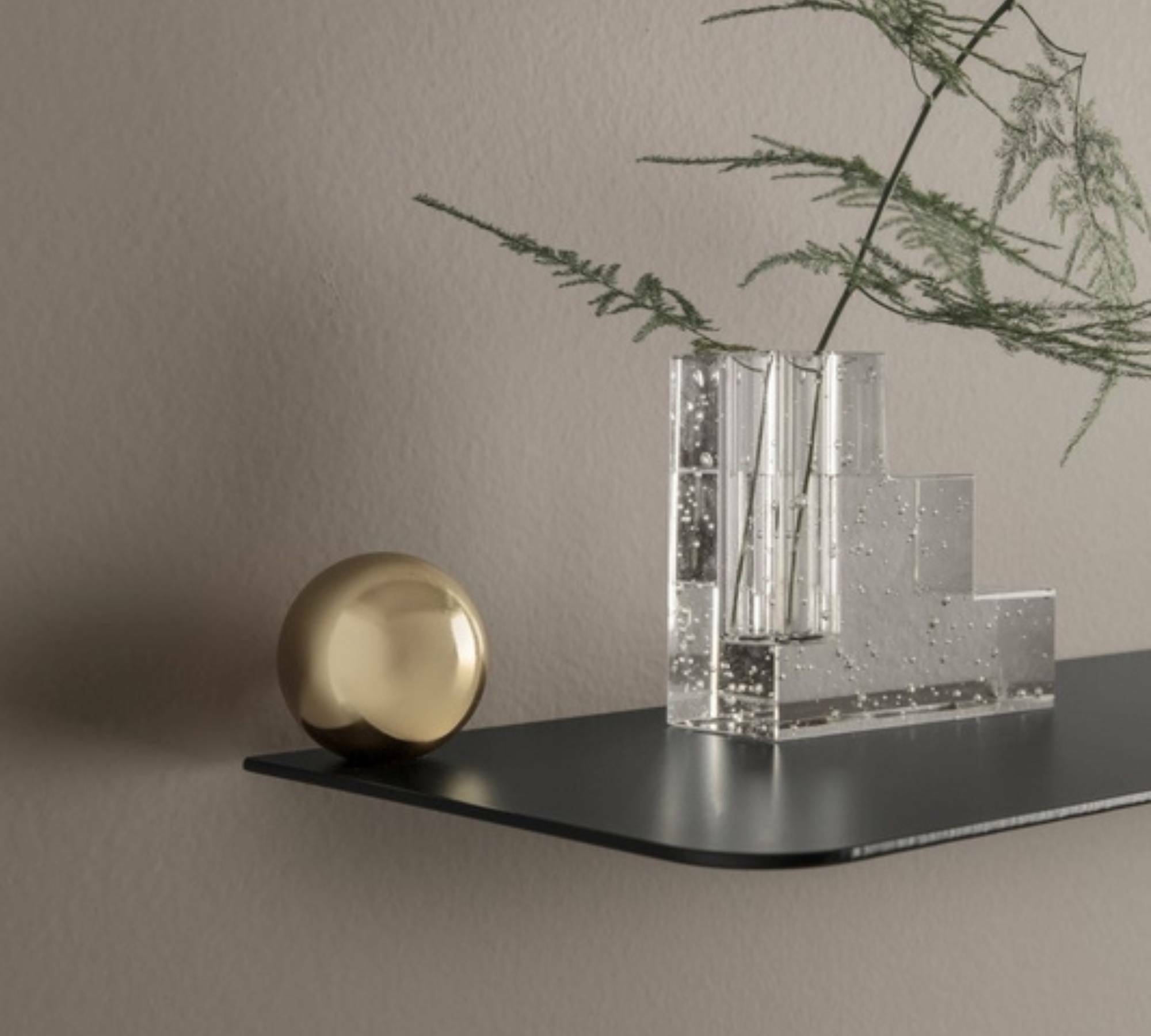 Flying Shelf Regal Gold Schwarz 0