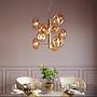 9-Flammig Hängeleuchte Headline Brass Stahl Glas Gold 2