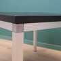 Vintage Side Table Slate Metal Black 1970s 9