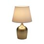 Table lamp 1-flame aluminum blended fabric 1