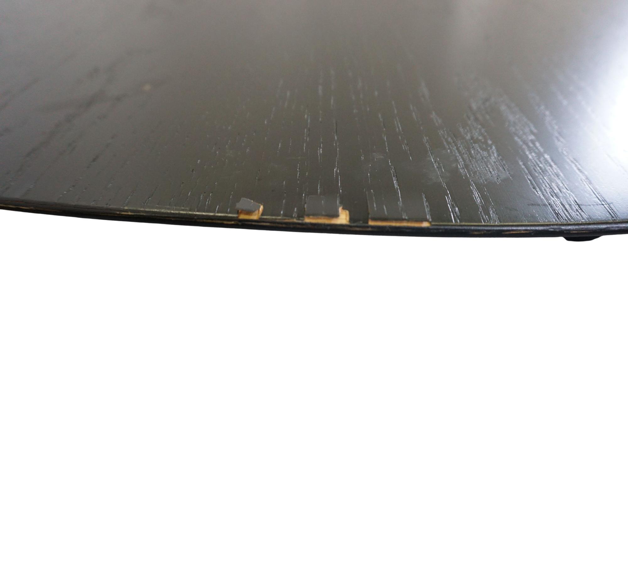 Lunar Couchtisch Holz Schwarz Ø80cm 7