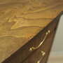 Cassettiera vintage in legno di noce marrone anni '60 6