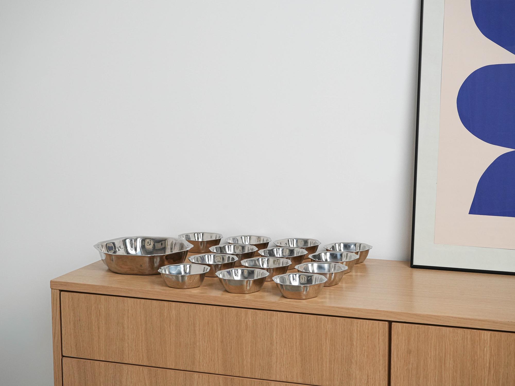 Stainless steel bowl set 1 7