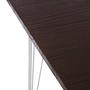 District Chrom Metall und Elm Holz Tisch
 6