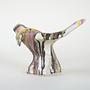 Ceramic bird sculpture Multi-colored 1970s 1