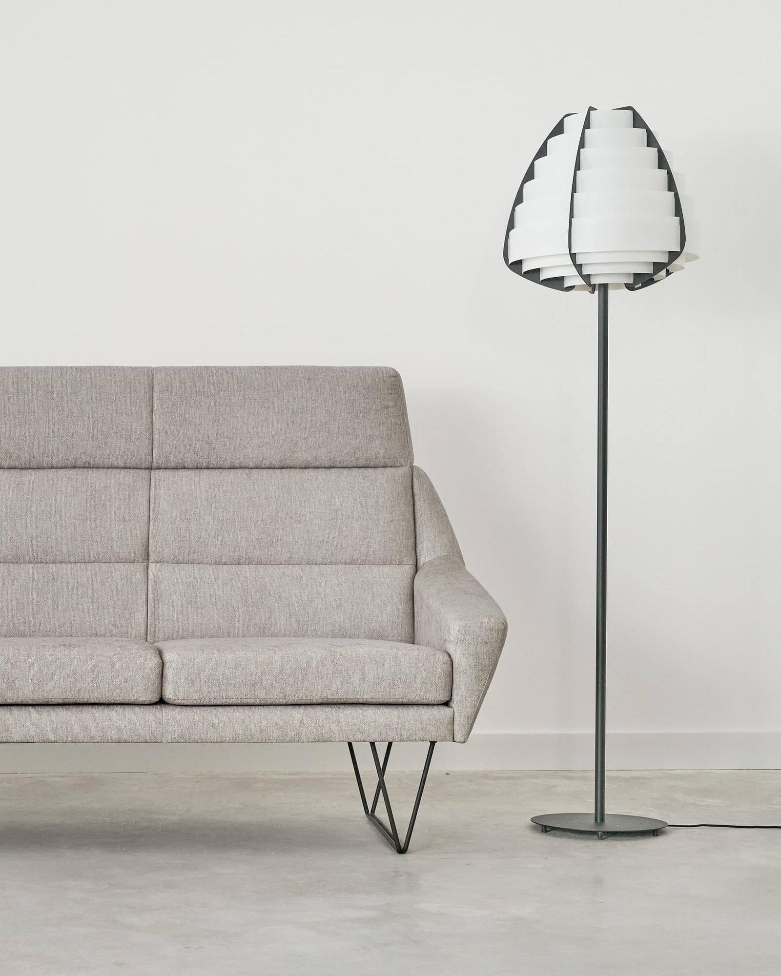 Mandal Sofa 3-Sitzer Grau 2