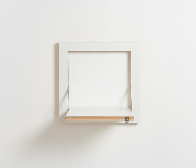 Fläpps Shelf Wood White 40 x 40 cm 4