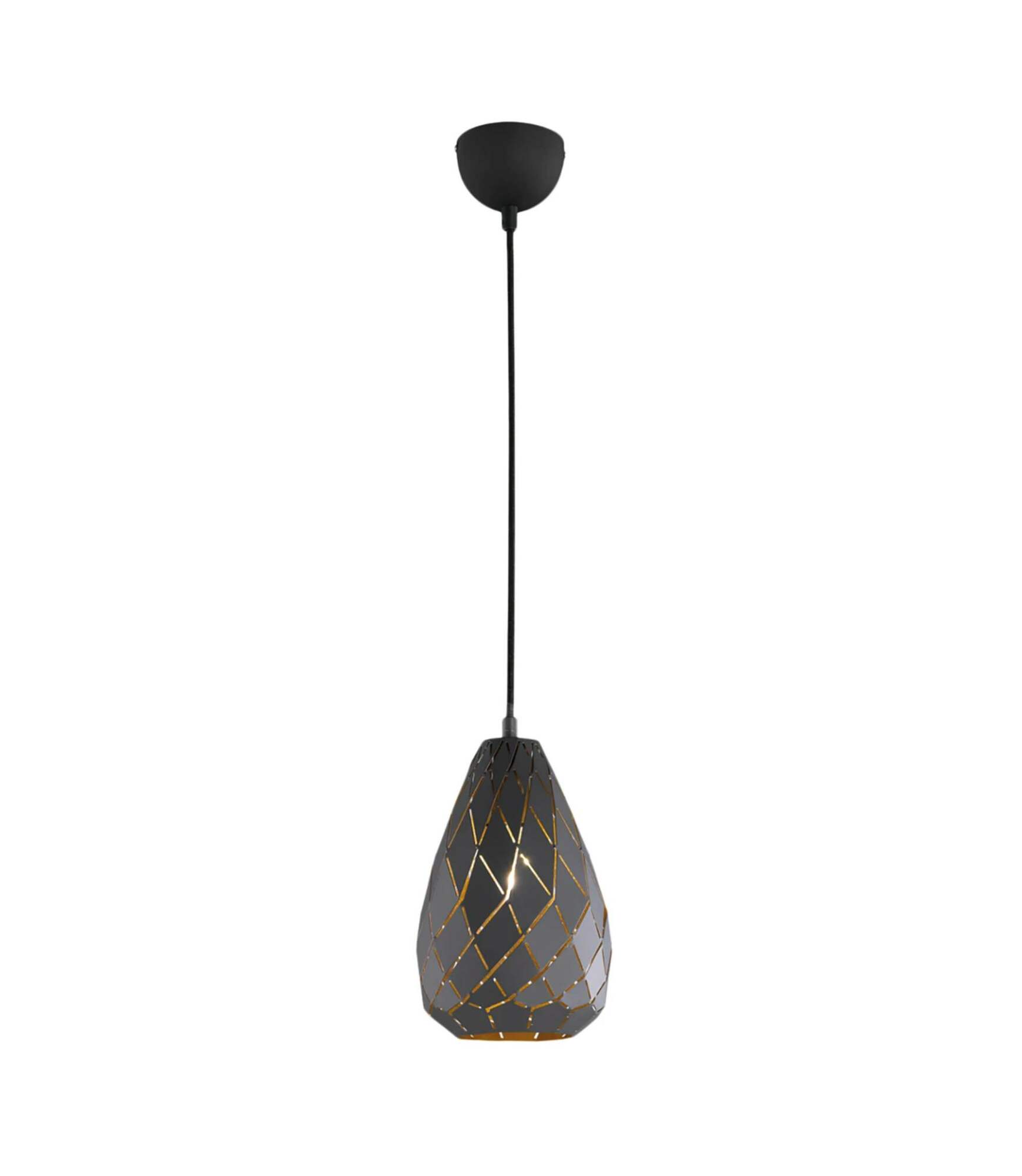 Pendant light Onyx I iron 1-bulb 1