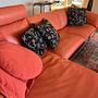 Corallao Ecksofa Leder Orange 1