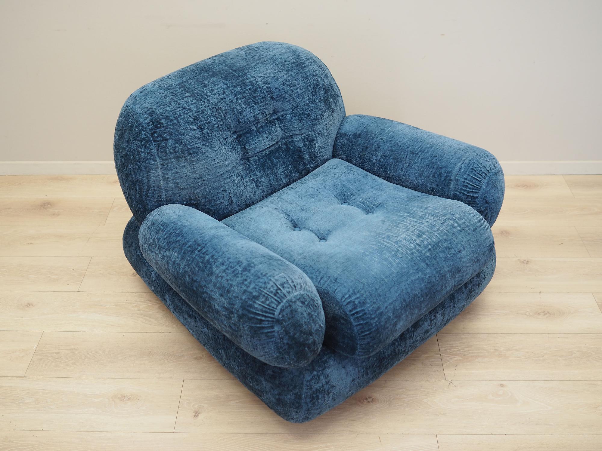 Sessel Blau 1970er Jahre 9