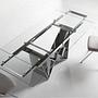 Dining table Glass/steel 3