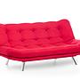 Misa Schlafsofa 3-Sitzer Rot 5